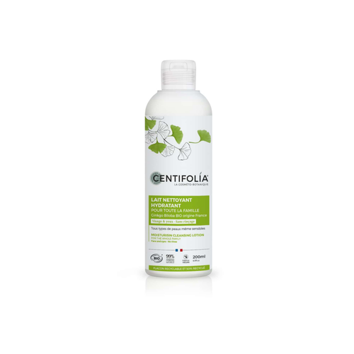 Visuel 1 du produit Lait nettoyant hydratant famille bio Centifolia - 200 ml