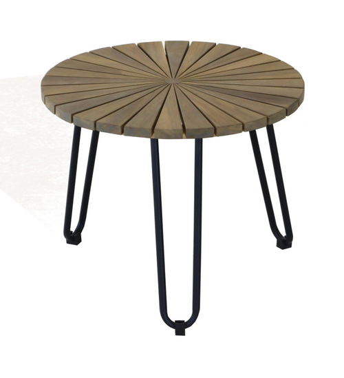 Visuel 1 du produit Table basse acacia coloris marron en acacia - 50 x 40,5 cm