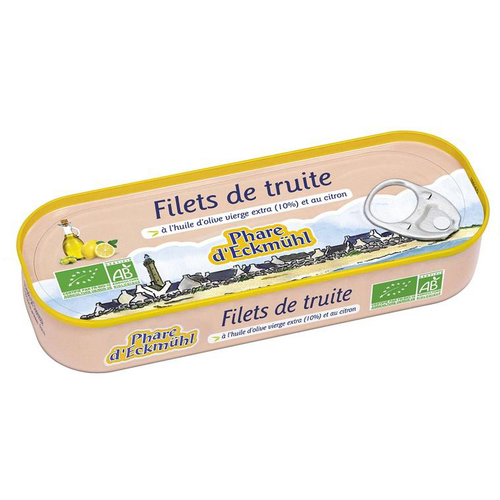 Visuel 1 du produit Filets de truite aux 3 huiles bio Phare d’Eckmühl - 130 g