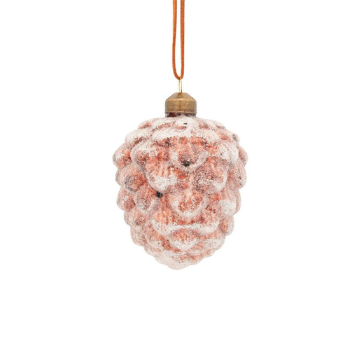 Visuel 3 du produit Pomme de pin verre longue Mikana coloris marron - Ø 8 cm