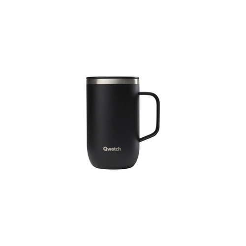 Visuel 1 du produit Mug isotherme en inox recyclé coloris noir Qwetch Matt - 470 ml