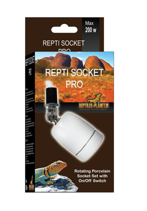 Visuel 1 du produit Support de lampe pour terrarium en porcelaine coloris blanc Reptile Planet Repti Socket