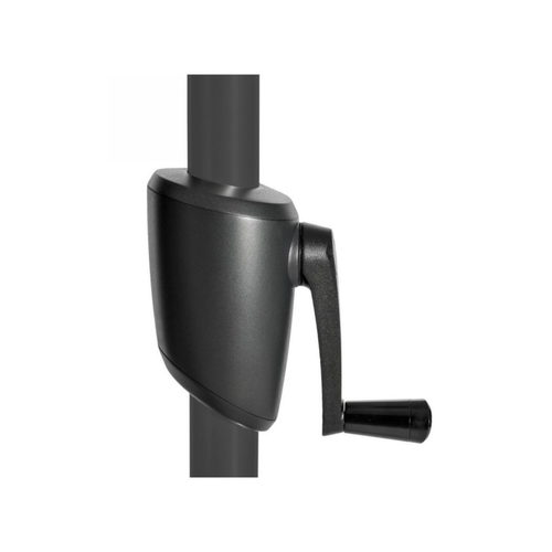 Visuel 2 du produit Parasol droit gris taupe en aluminium Proloisirs- ø 350 cm