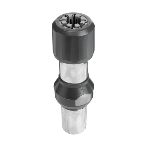 Visuel 2 du produit Pied de parasol droit pour mât coloris gris en aluminium Gard&Rock - Ø 8 x 28 cm