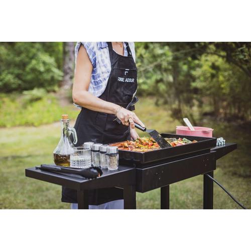 Visuel 5 du produit Plancha électrique pour 8 à 10 personnes coloris noir en acier Forge Adour Base 60 - 62 x 47,8 x 19,4 cm