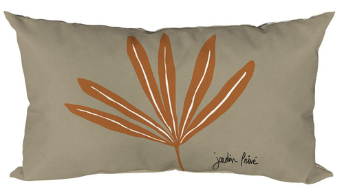 Visuel 1 du produit Coussin déco en polyester/coton marron Vanara Terra - 50 x 30 x 15 cm