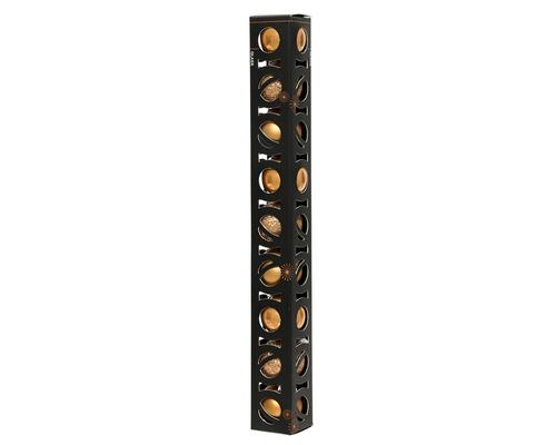 Visuel 1 du produit Boîte de 9 mini-boules de Noël en verre caramel brun - Ø 3 cm