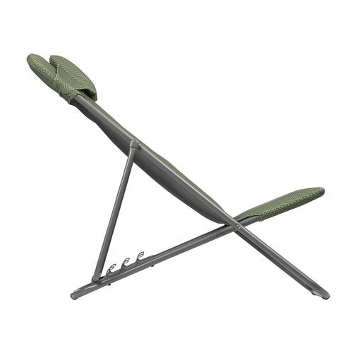 Visuel 3 du produit Maxi Transat BeComfort® tube titane olive Lafuma Mobilier - 62 x 83 x 94 cm