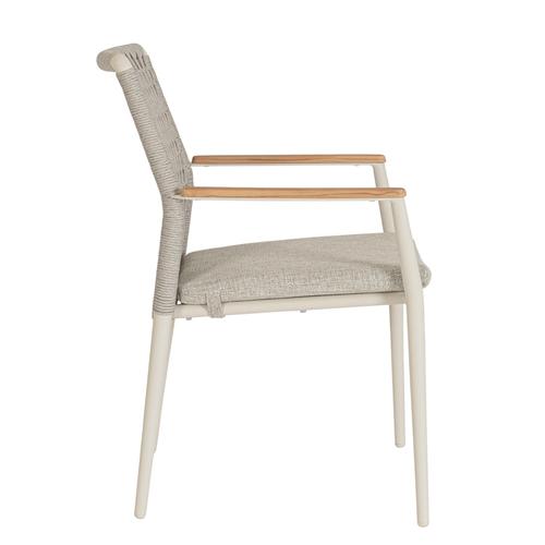 Visuel 10 du produit Fauteuil Maddox alu/teck/corde