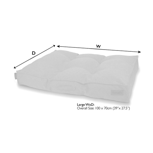 Visuel 6 du produit Couchage pour chien coloris gris coussin Scruffs Seattle - Taille L 100 x 70 x 14 cm