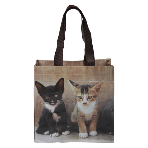 Visuel 1 du produit Sac de course illustrations chatons taille S - 24,6 x 9,7 x 23,9 cm