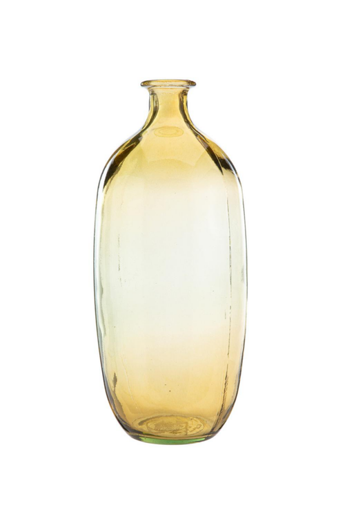 Visuel 2 du produit Vase coloris jaune en verre recyclé