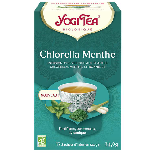 Visuel 1 du produit Yogi Tea Chlorella Menthe boîte 17 sachets