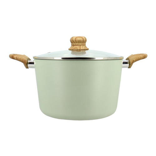 Visuel 1 du produit Faitout Menastyl Colorama induction céladon en aluminium recyclé - Ø 24 cm