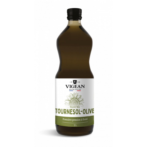 Visuel 1 du produit Huile de tournesol et olive bio Vigean - 1 L