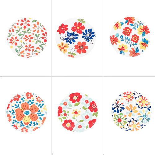 Visuel 1 du produit Dessous de plat en céramique décoré Bloom - Ø 20 cm