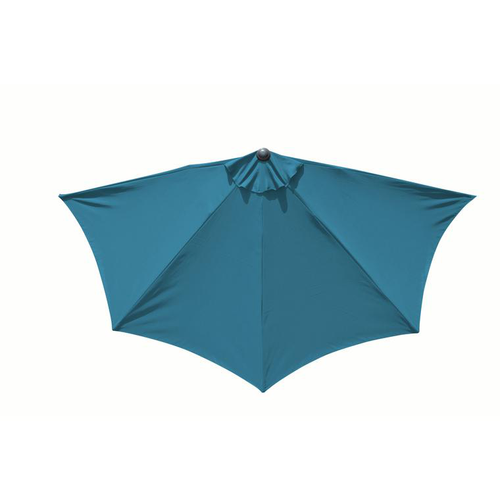 Visuel 2 du produit Demi parasol en aluminium et toile polyester bleu - Ø 300