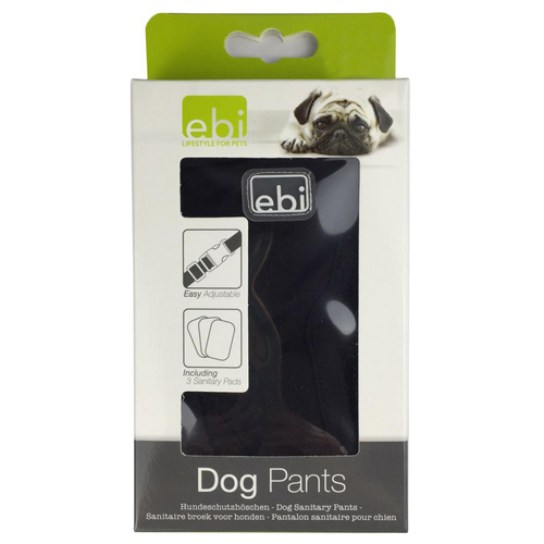 Visuel 1 du produit Culotte pour chien coloris noir Ebi - Taille XXL