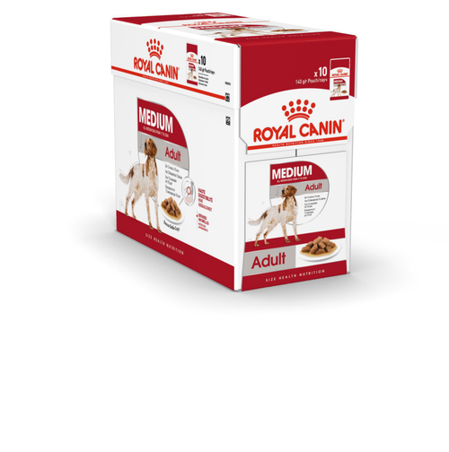 Visuel 1 du produit Pâtée pour chien Medium Adult Royal Canin - 10 x 140 g
