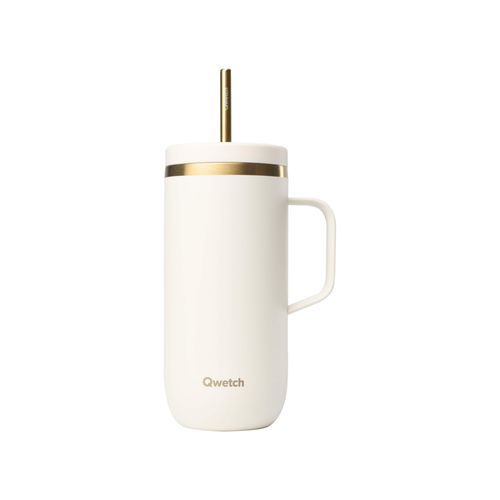 Visuel 1 du produit Cold cup isotherme en inox Matt sable & or Qwetch - 600 ml