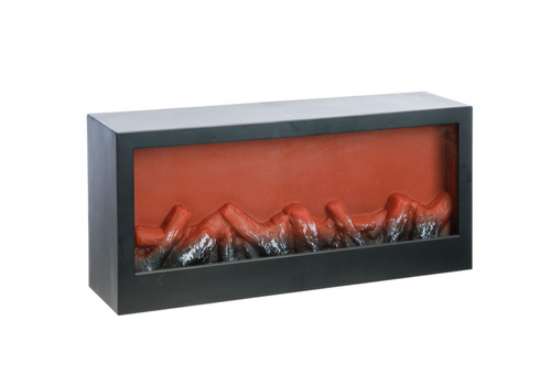 Visuel 1 du produit Cheminée artificielle coloris gris sur piles - 45 x 10 x 20 cm