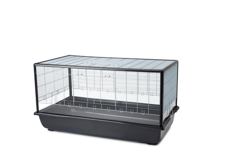 Visuel 1 du produit Cage pour rongeur coloris argent et noir en plastique Savic Aura 120 Knock Down - 118 x 64 x 62 cm