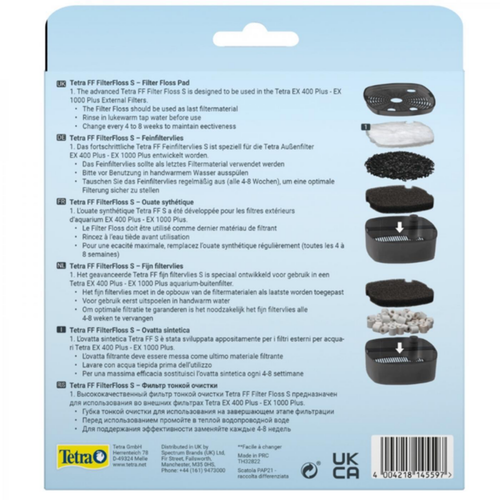 Visuel 2 du produit Lot de 2 filtres à eau de petite taille - TETRA FF FilterFloss small