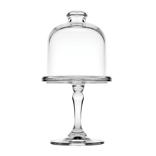 Visuel 1 du produit Plat à pâtisserie avec cloche en verre transparent - Ø 10 x H 20 cm