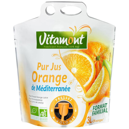 Visuel 1 du produit Pur jus d’orange de Méditerranée bio - 3 L