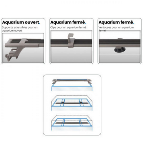 Visuel 3 du produit Rampe LED éco pour aquarium, SUPERFISH, modèle Eco - 54-64 cm
