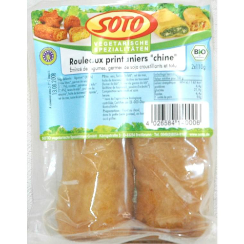 Visuel 1 du produit Rouleaux printaniers bio Chine Soto - 220 g