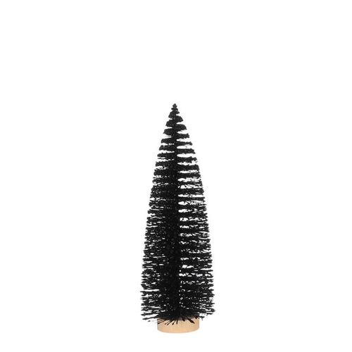 Visuel 1 du produit Arbre décoratif de Noël coloris noir en polyéthylène - 32 cm