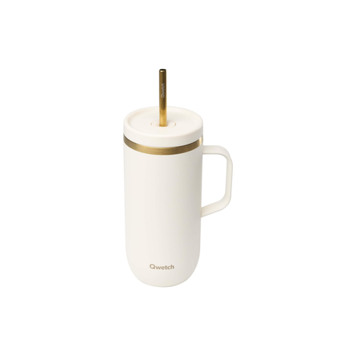 Visuel 2 du produit Cold cup isotherme en inox Matt sable & or Qwetch - 600 ml
