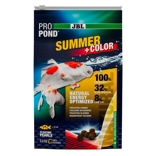 Visuel 1 du produit Aliment d'été pour carpes koïs et autres poissons de bassin JBL Propond Summer+Color - 2 kg