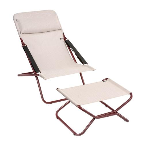 Visuel 3 du produit Bain de soleil Transabed Batyline duo Lafuma + eole Sirocco tube pink