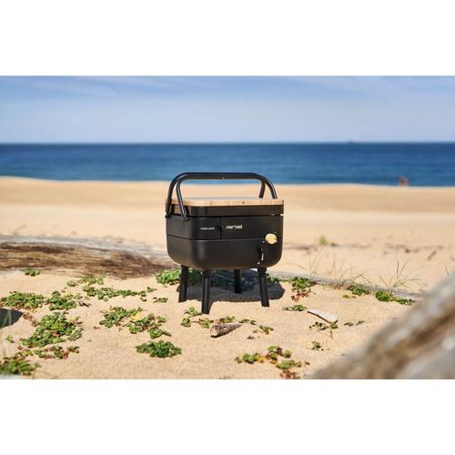 Visuel 4 du produit Plancha Nomad au gaz coloris noir en acier Forge Adour Nomad - 33,5 x 33,5 x 21,5 cm