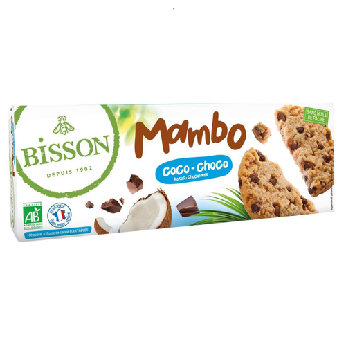 Visuel 1 du produit Biscuits bio Mambo coco choco en sachet fraîcheur Bisson - 125 g