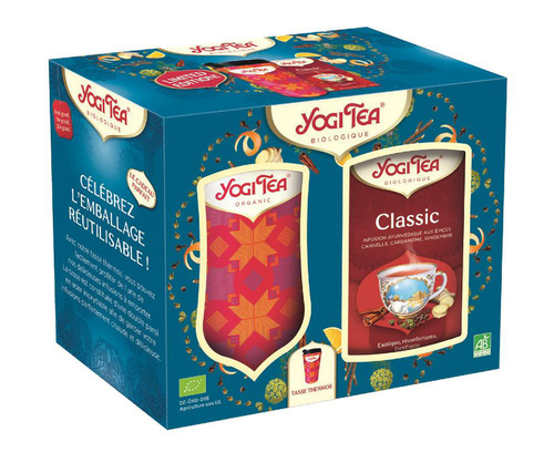 Visuel 1 du produit Coffret de thé tasse et boite classique bio Yogi Tea