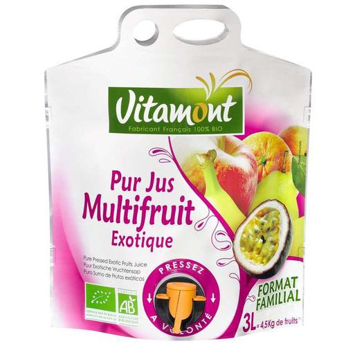 Visuel 1 du produit Pur jus multifruit exotique bio - 3 L