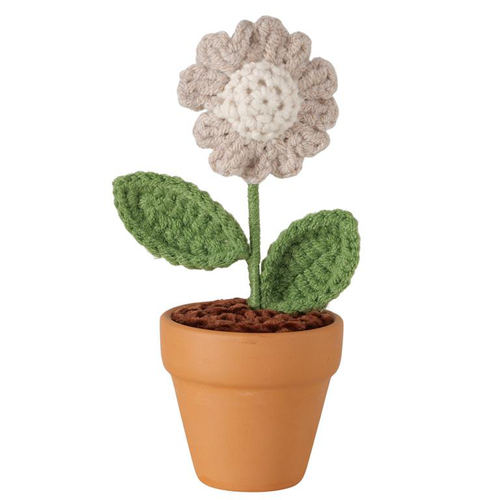 Visuel 4 du produit Fleur en crochet Crochy - H 14 cm