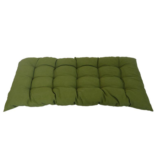 Visuel 1 du produit Coussin dossier palette en polyester/coton uni vert Mousse Banco - 120 x 60 x 10 cm