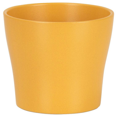 Visuel 1 du produit Cache-pot en céramique jaune Scheurich 808 Curcuma - Ø 11 cm