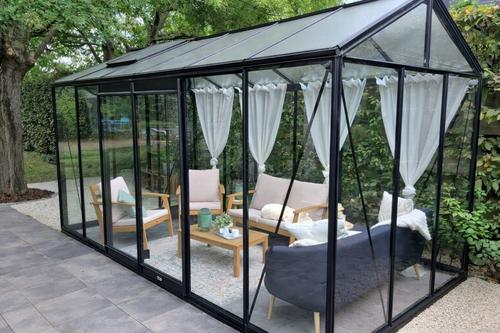 Visuel 1 du produit Serre de jardin R206H en aluminium 10,32 m² ACD - 232 x 445 cm