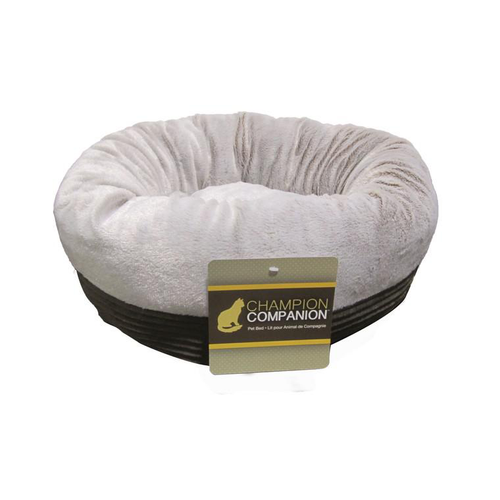 Visuel 1 du produit Nid douillet coloris gris et marron pour chat Champion Compagnon - 50 x 50 x 17 cm