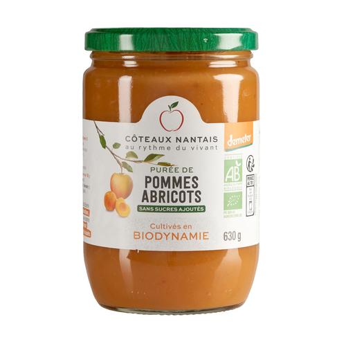 Visuel 1 du produit Purée bio de pommes abricots Côteaux Nantais - 630 g