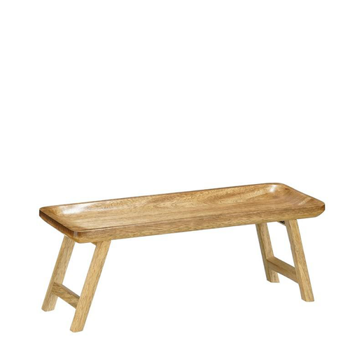 Visuel 1 du produit Plateau de service en bois de manguier Duko - 40 x 15 x 14,5 cm