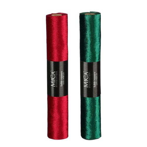 Visuel 1 du produit Chemin de table couleur de Noël brillant - 270 x 28 cm