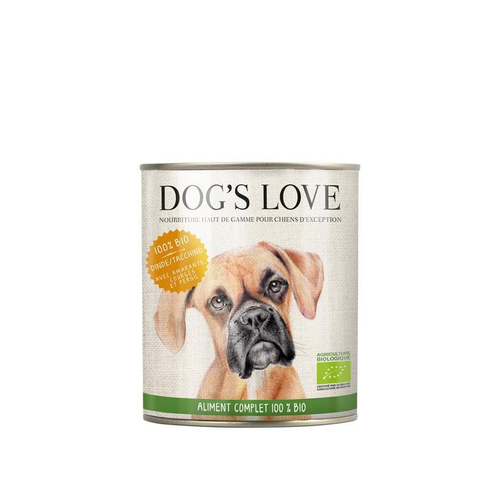Visuel 1 du produit Boîte bio à la dinde pour chien, 200 g