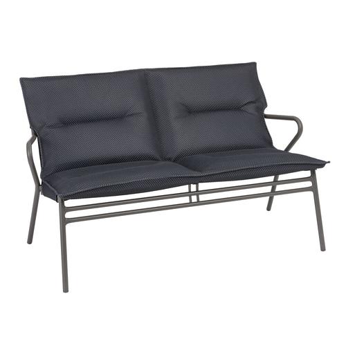 Visuel 1 du produit Canapé d'extérieur en aluminium coloris anthracite Vence BeComfort Lafuma - 123 x 69 x 70 cm