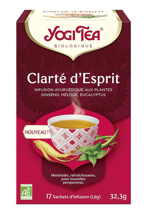 Visuel 1 du produit Thé Clarté d'esprit bio Yogi Tea - 17 sachets